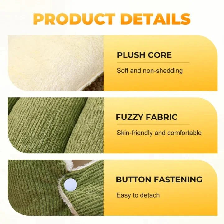 🐾Plush Pet Cave - Ultra-Soft Warm Bed with Breathable Design for Cats & Small Dogs