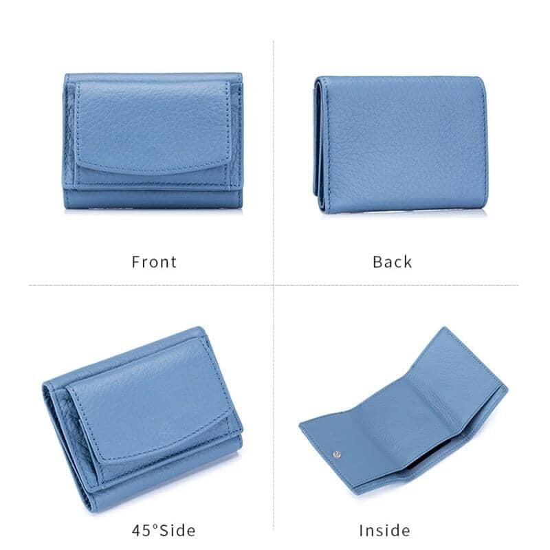 Genuine Leather Wallet Rfid Protected