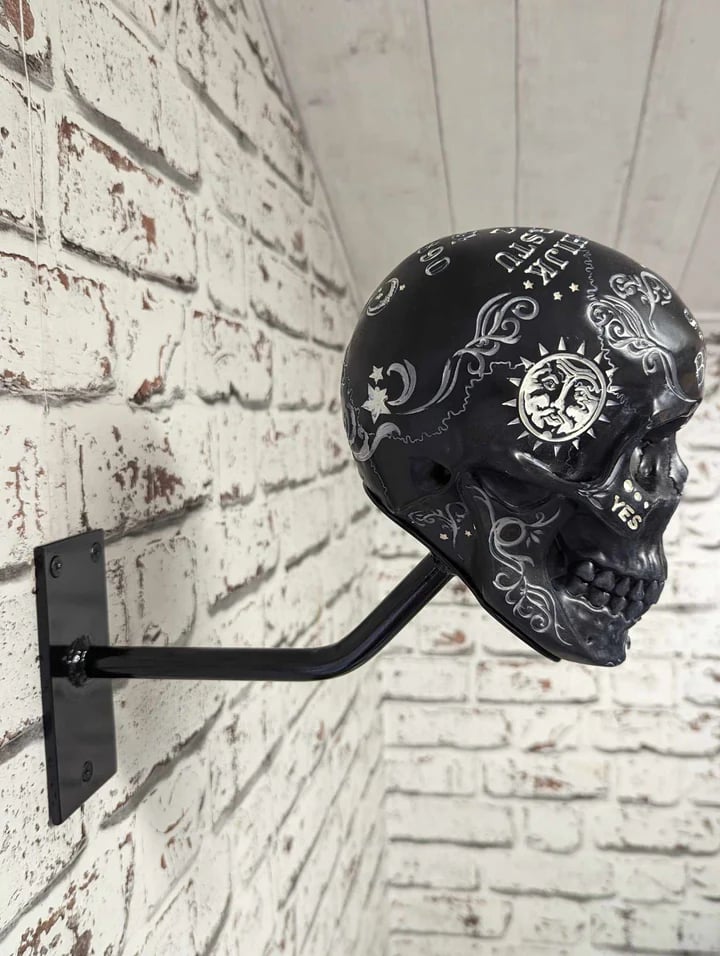 Motorcycle Helmet And Jacket Skull Holder