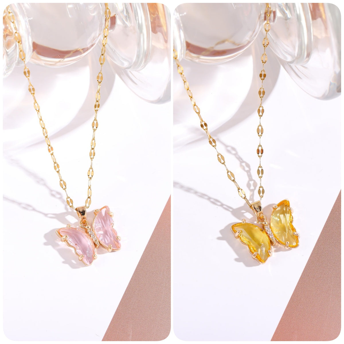 BUY 1 GET 1 FREE-Crystal Butterfly Necklace