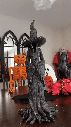 ❤️‍🔥🧙‍♀️Hand-Painted Enchanting Witch Statue: The Guardian of Your Home