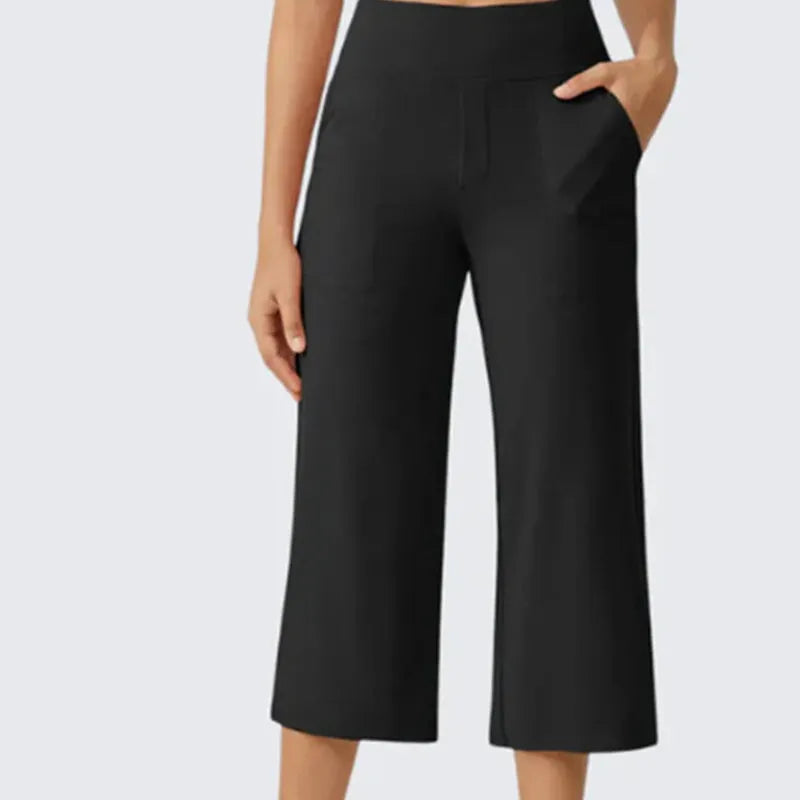 👖 Summer Bestseller! ☀️ Women's high-waisted loose-fit cropped trousers