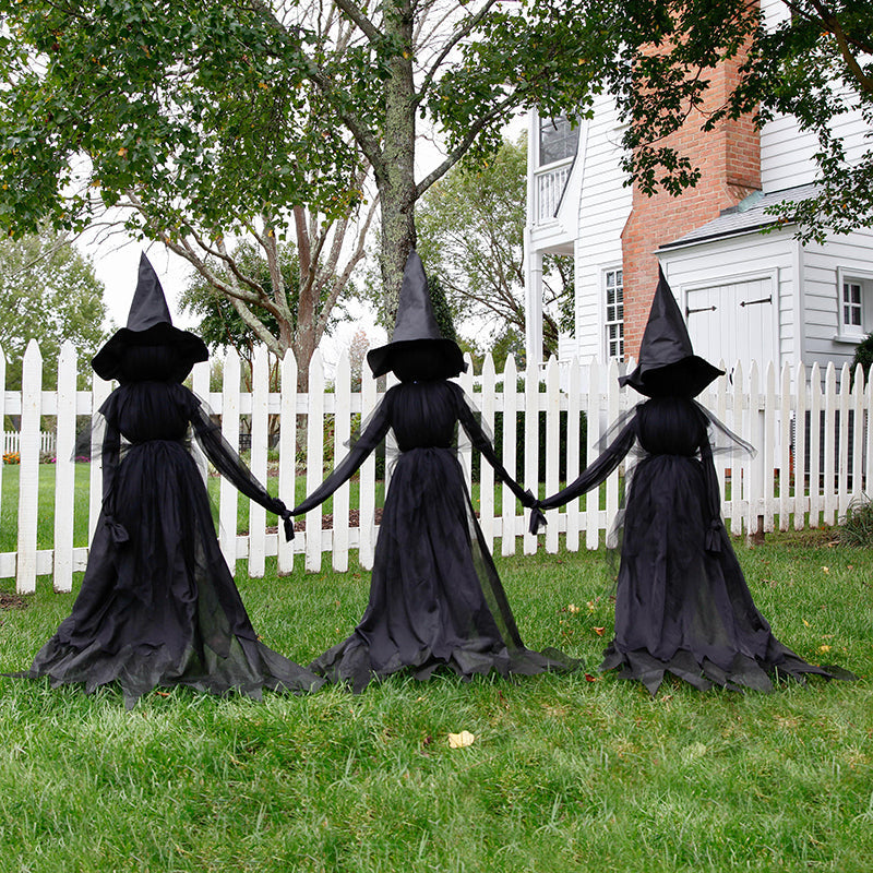 👻Lighted Halloween Witch Stakes