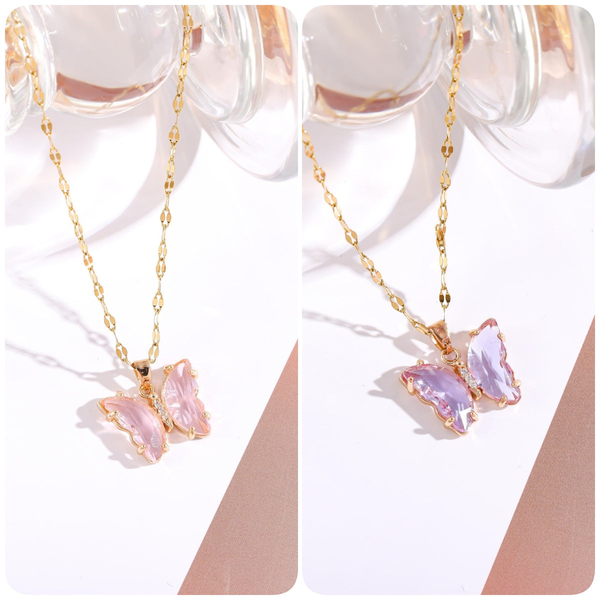 BUY 1 GET 1 FREE-Crystal Butterfly Necklace