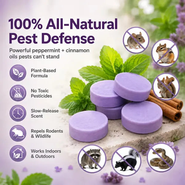 🐀Natural Scented Rodent Repellent Tablets