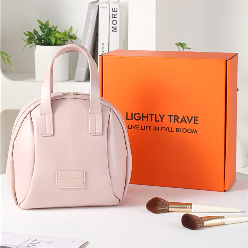 Multi-Layered Shell-Shaped Cosmetic Bag