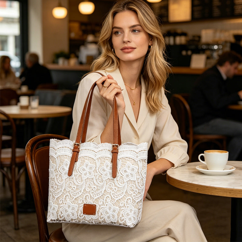 Vintage Lace Shoulder Bag – Elegant Crossbody Purse for Every Occasion 🤍