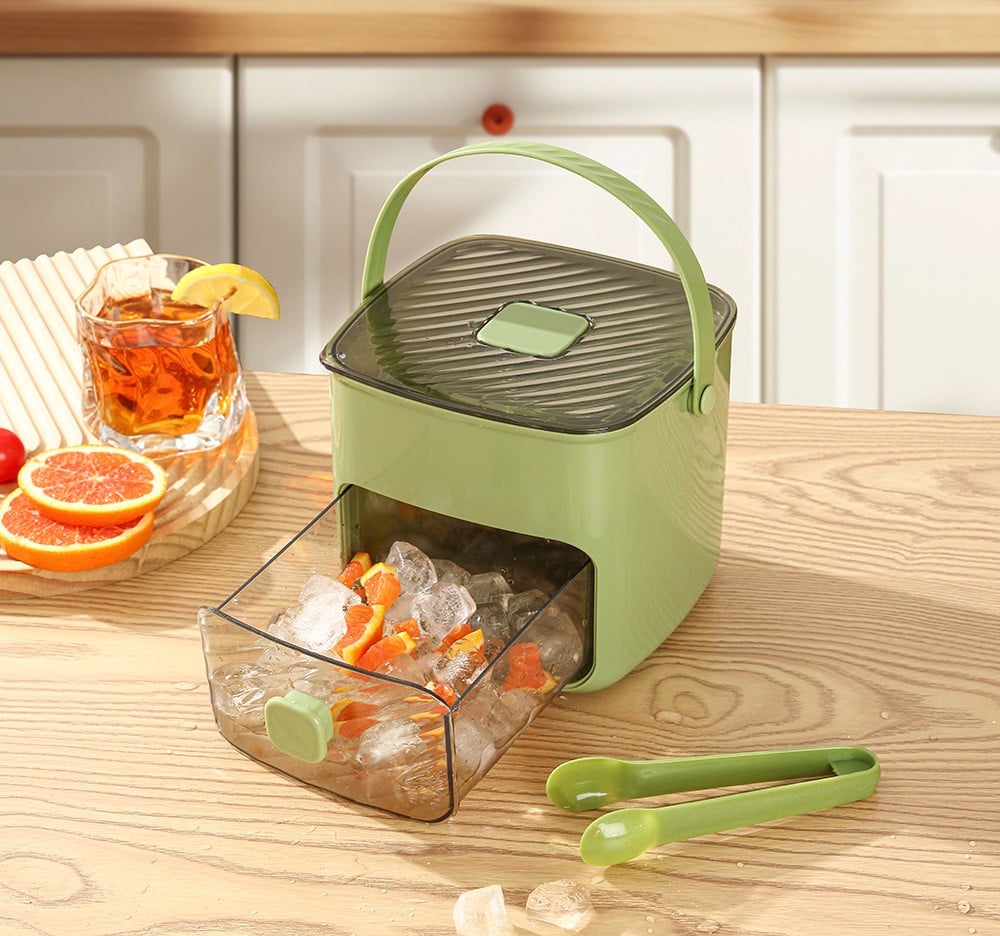 Ice Cube Tray With Lid And Storage Bin