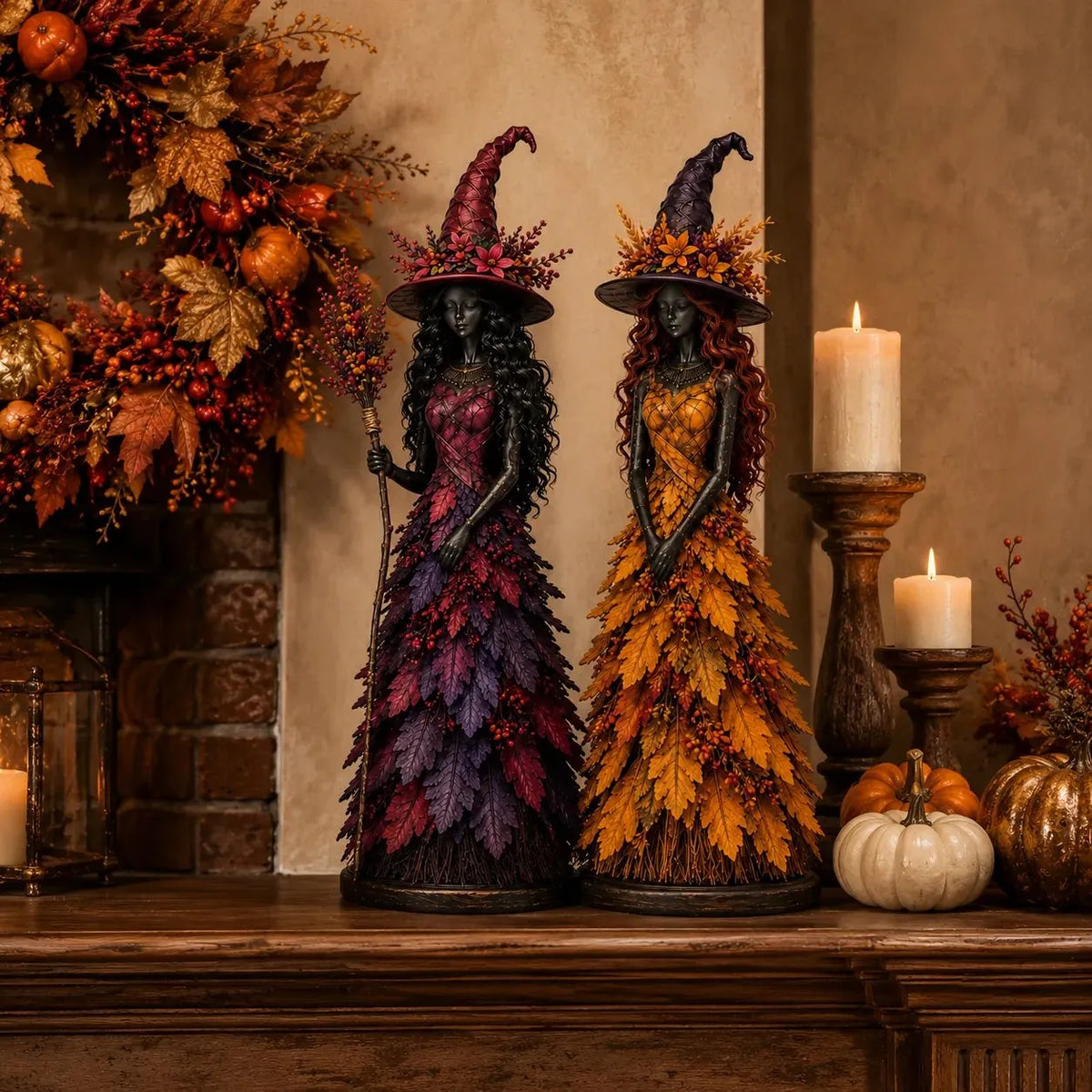 🪄🔮Cottagecore Fall Decor Idea - Magical Enchanted Witch Figurine