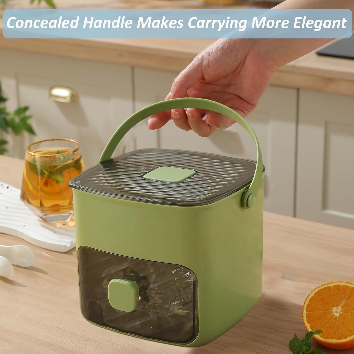 Ice Cube Tray With Lid And Storage Bin