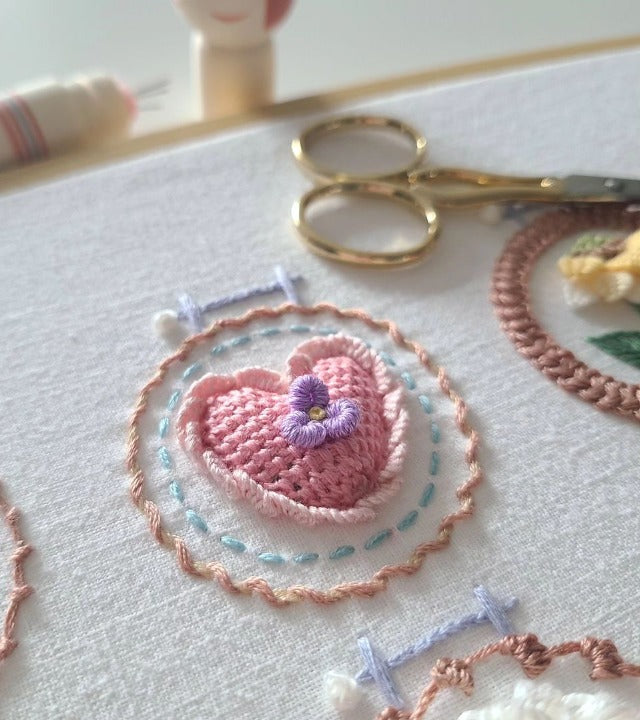 Small Flower Frame Embroidery Kit