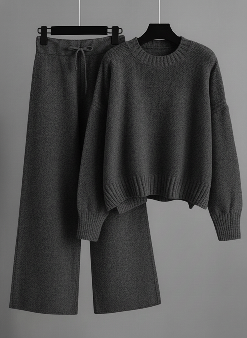 Casual Soft Cashmere Sweater Suit
