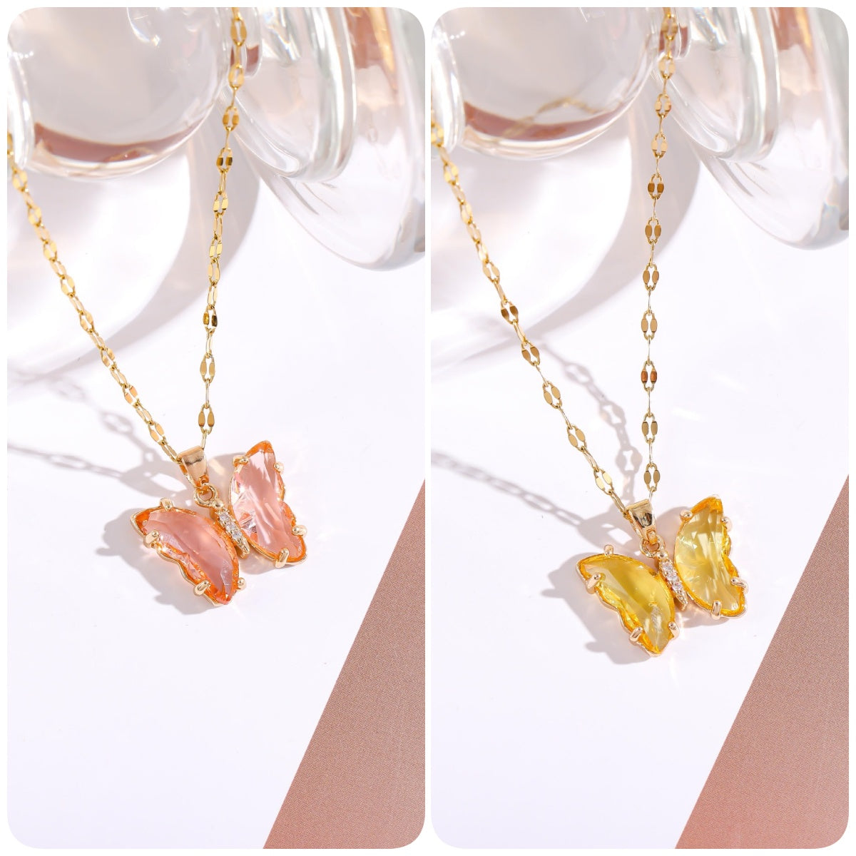 BUY 1 GET 1 FREE-Crystal Butterfly Necklace