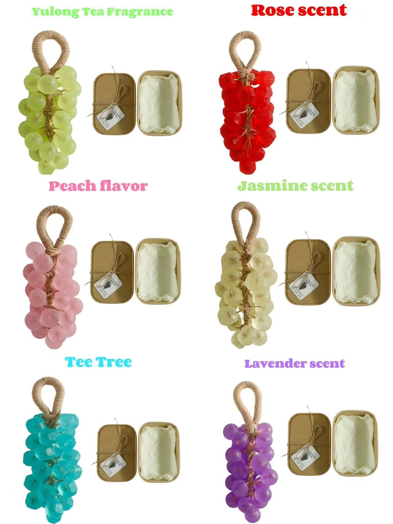 Personalized Original Handmade Crystal Grape Soap Gentle Cleansing Soap