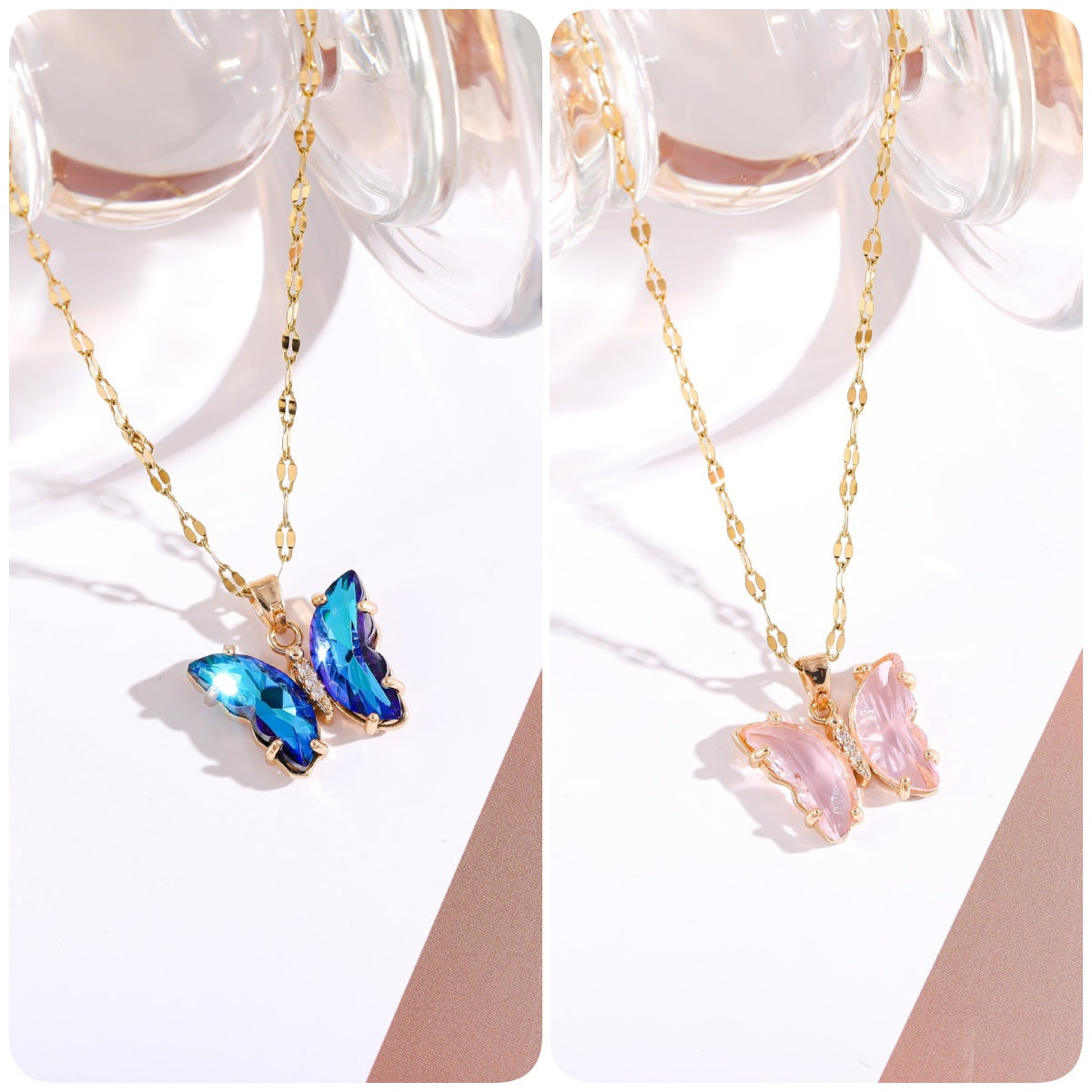 BUY 1 GET 1 FREE-Crystal Butterfly Necklace