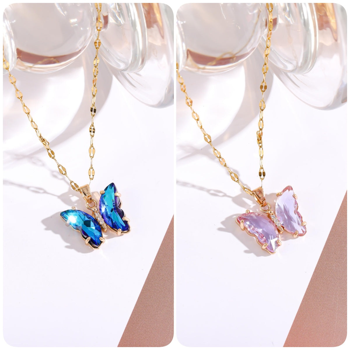 BUY 1 GET 1 FREE-Crystal Butterfly Necklace