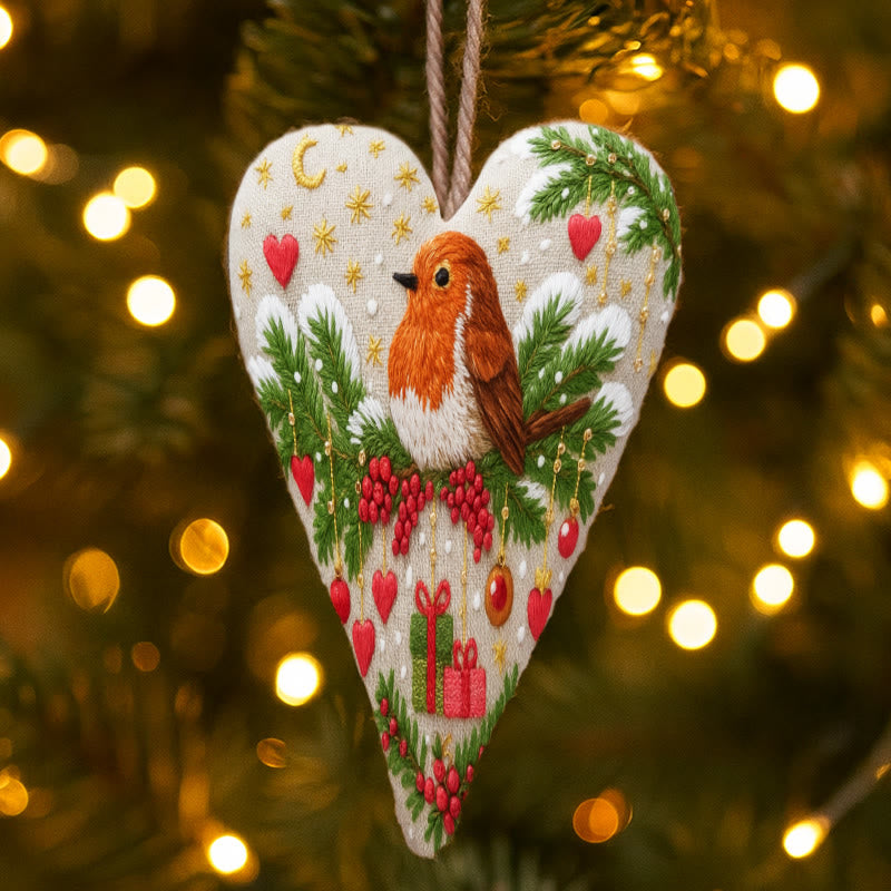 Heart Embroidery Kit - Lovely Bird