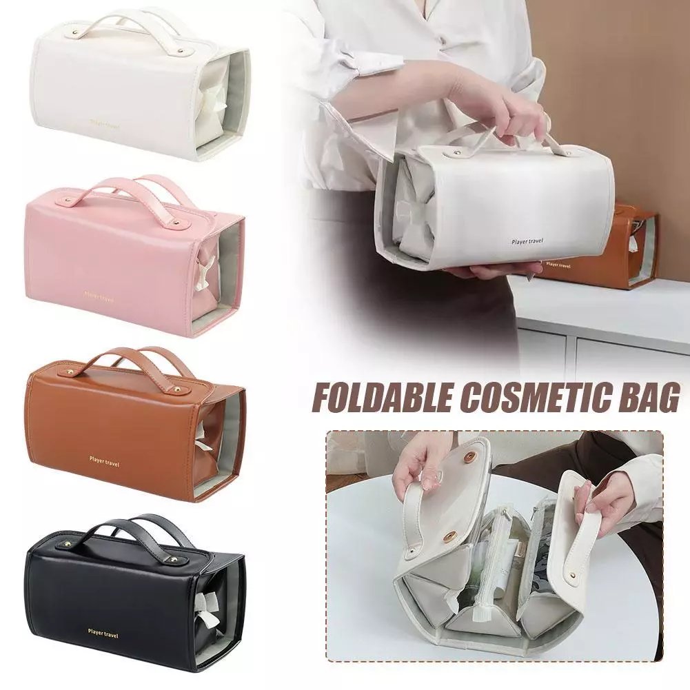 Leather Waterproof Cosmetic Bag
