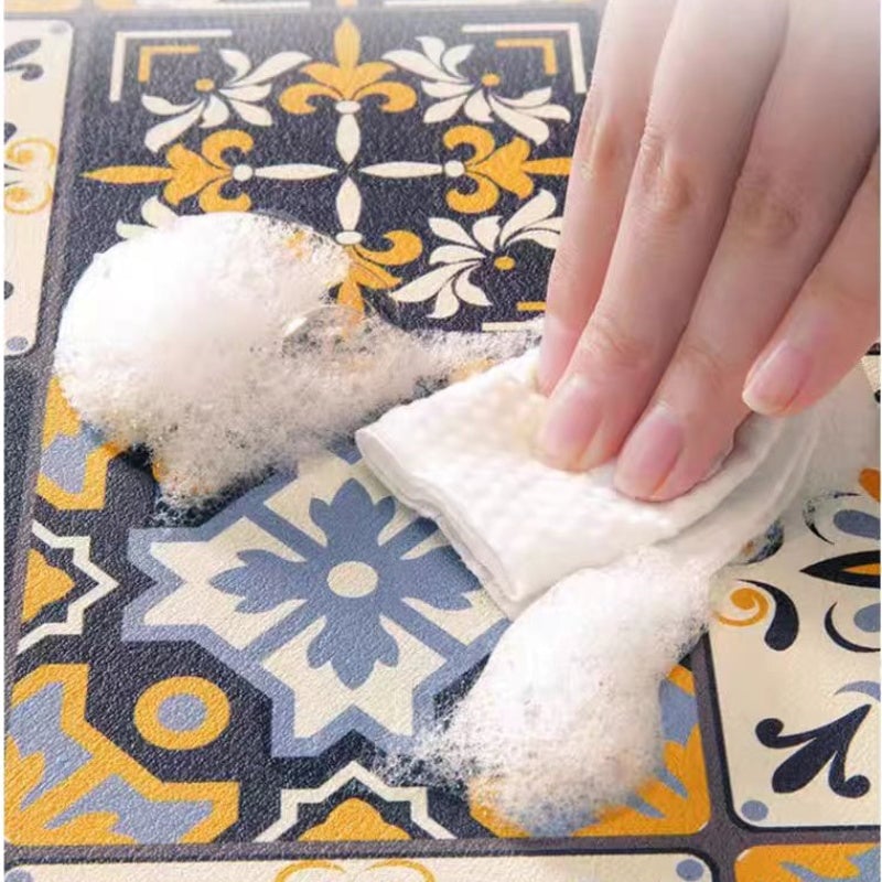 Retro Quick Drying Water Draining Mat For Kitchen Bar Countertops