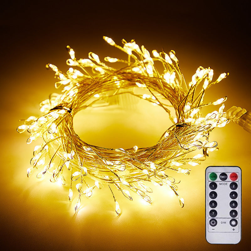 LED USB Firecracker Flashing Lights with Remote Control
