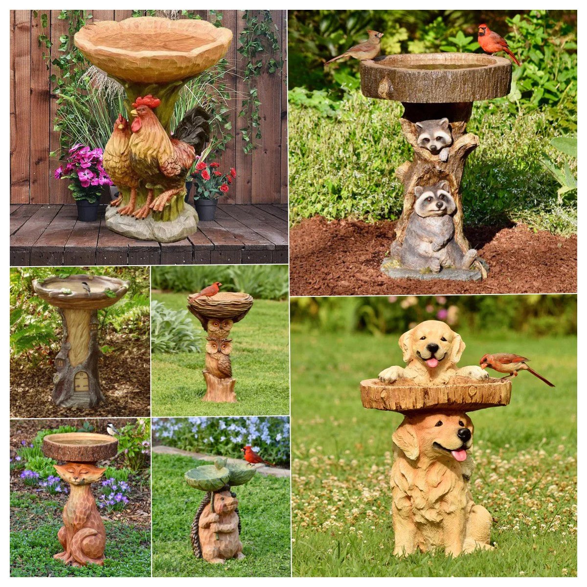 Creative Animals Sculpture Bird Feeders