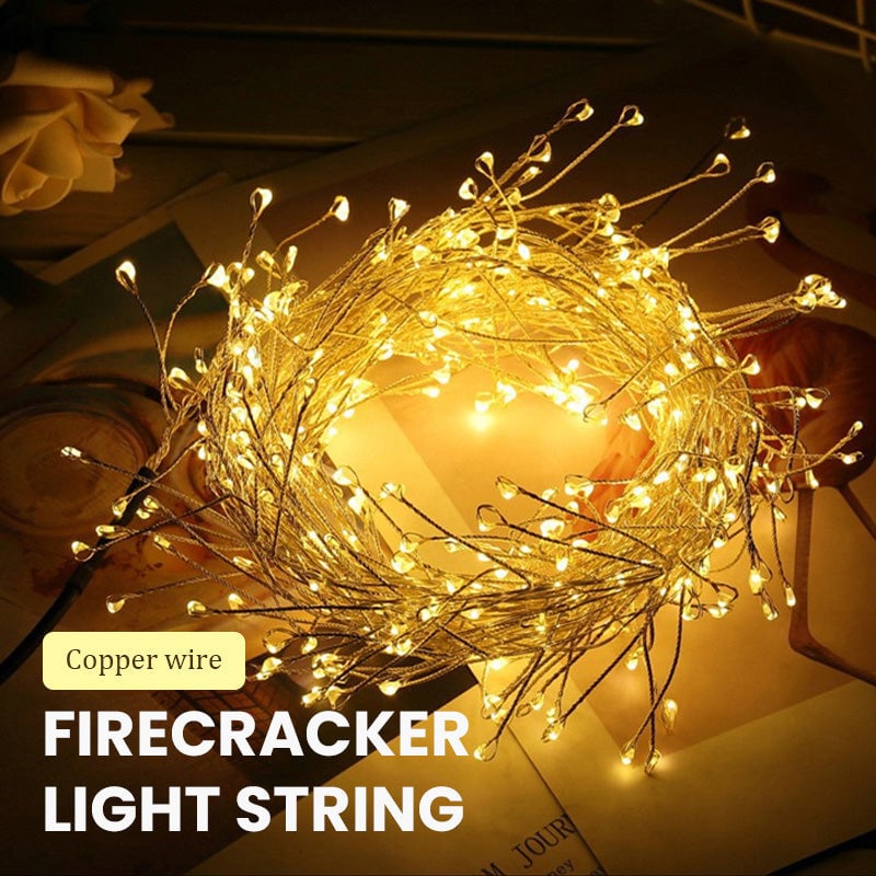 LED USB Firecracker Flashing Lights with Remote Control