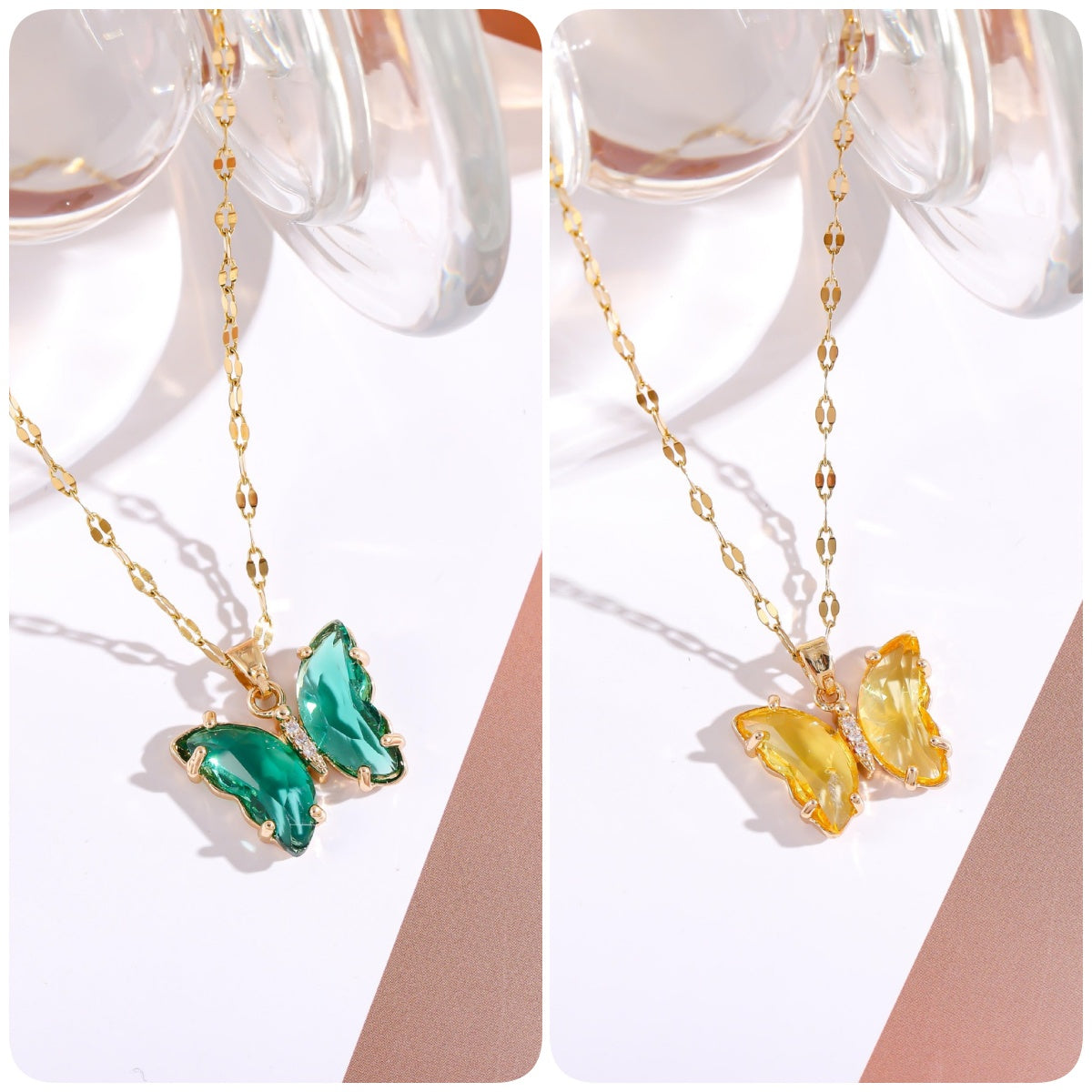 BUY 1 GET 1 FREE-Crystal Butterfly Necklace