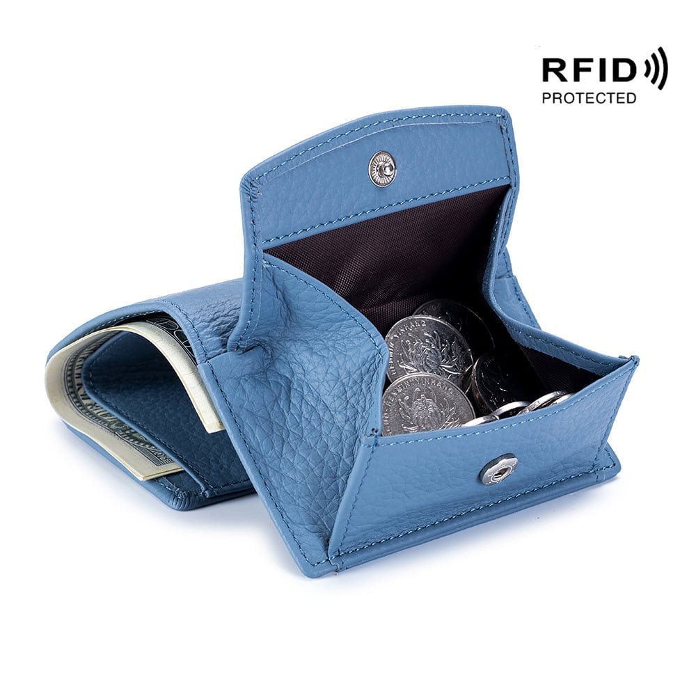 Genuine Leather Wallet Rfid Protected