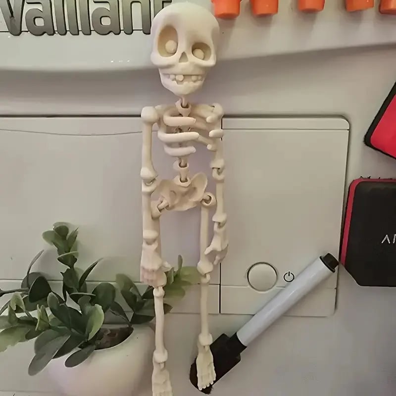 3D Printed Vintage Skeleton Magnetic Figurine