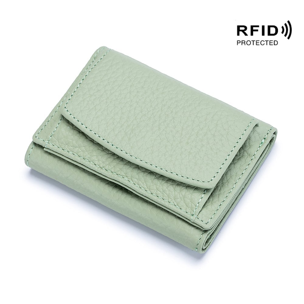 Genuine Leather Wallet Rfid Protected