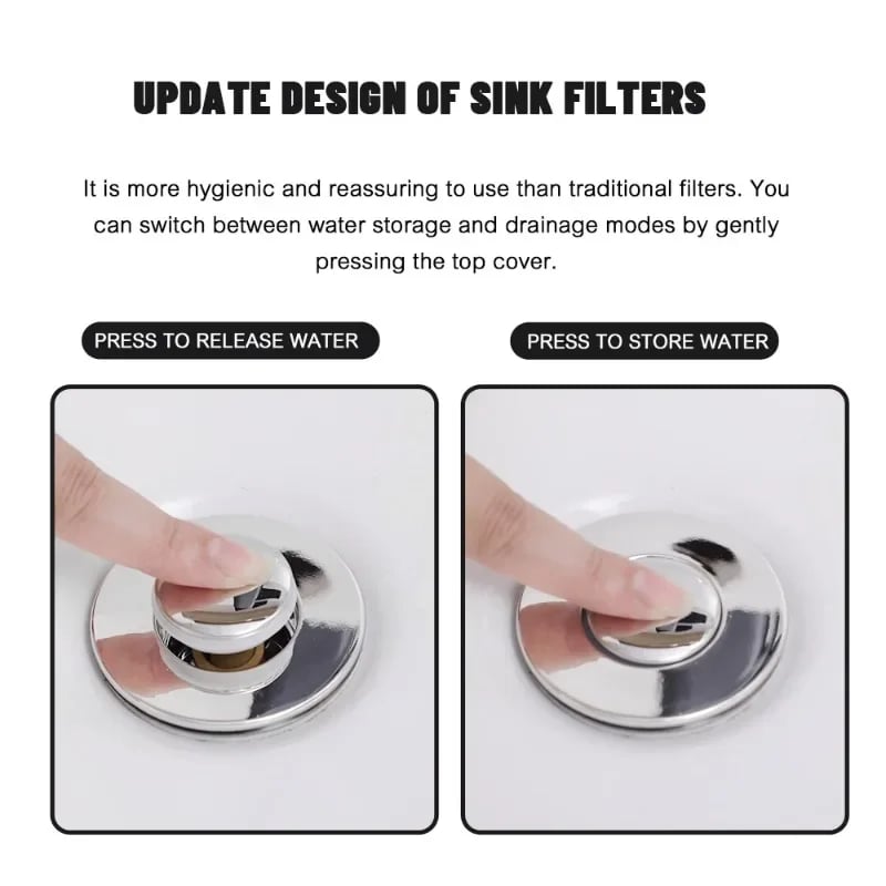 Lsolate Odor And Prevent Cockroaches-Stainless Steel Floor Drain Filter