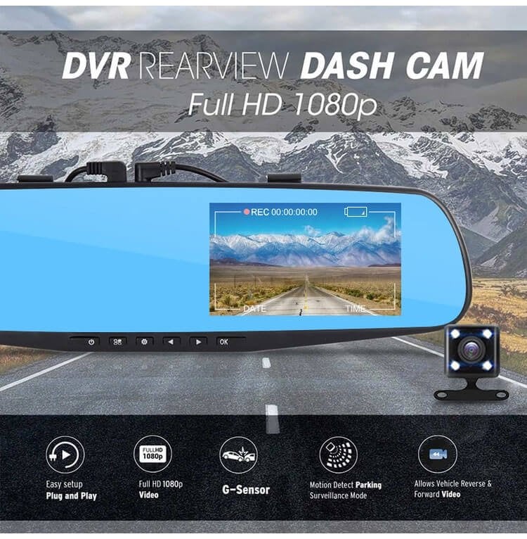 1080P Full HD Video Car Driving Recorder