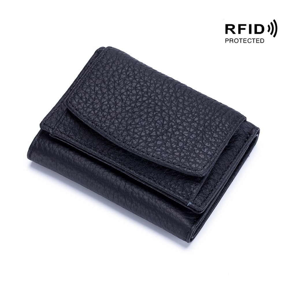 Genuine Leather Wallet Rfid Protected