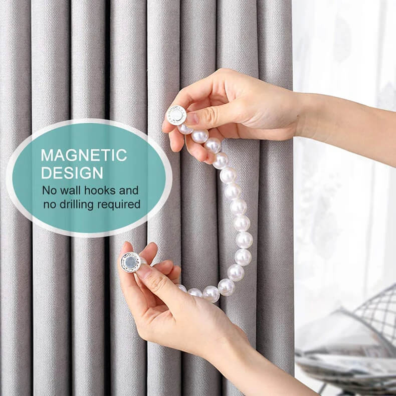 Pearl Curtain Magnetic Buckle