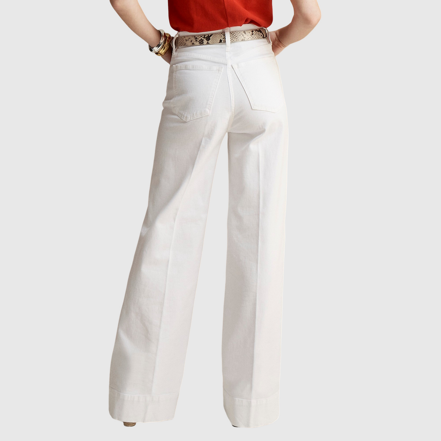 Tall Wide Leg Denim Trouser