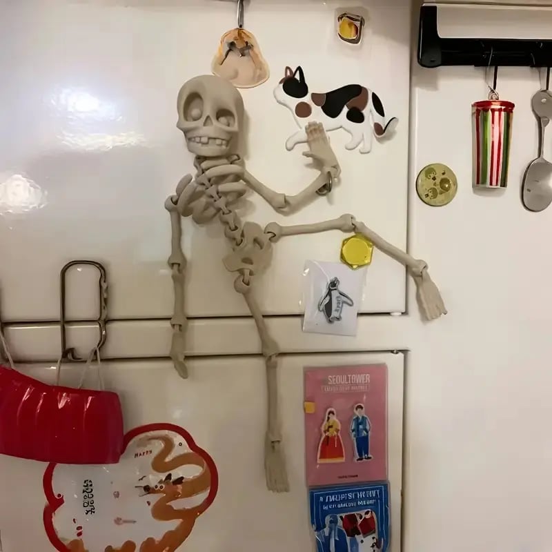 3D Printed Vintage Skeleton Magnetic Figurine