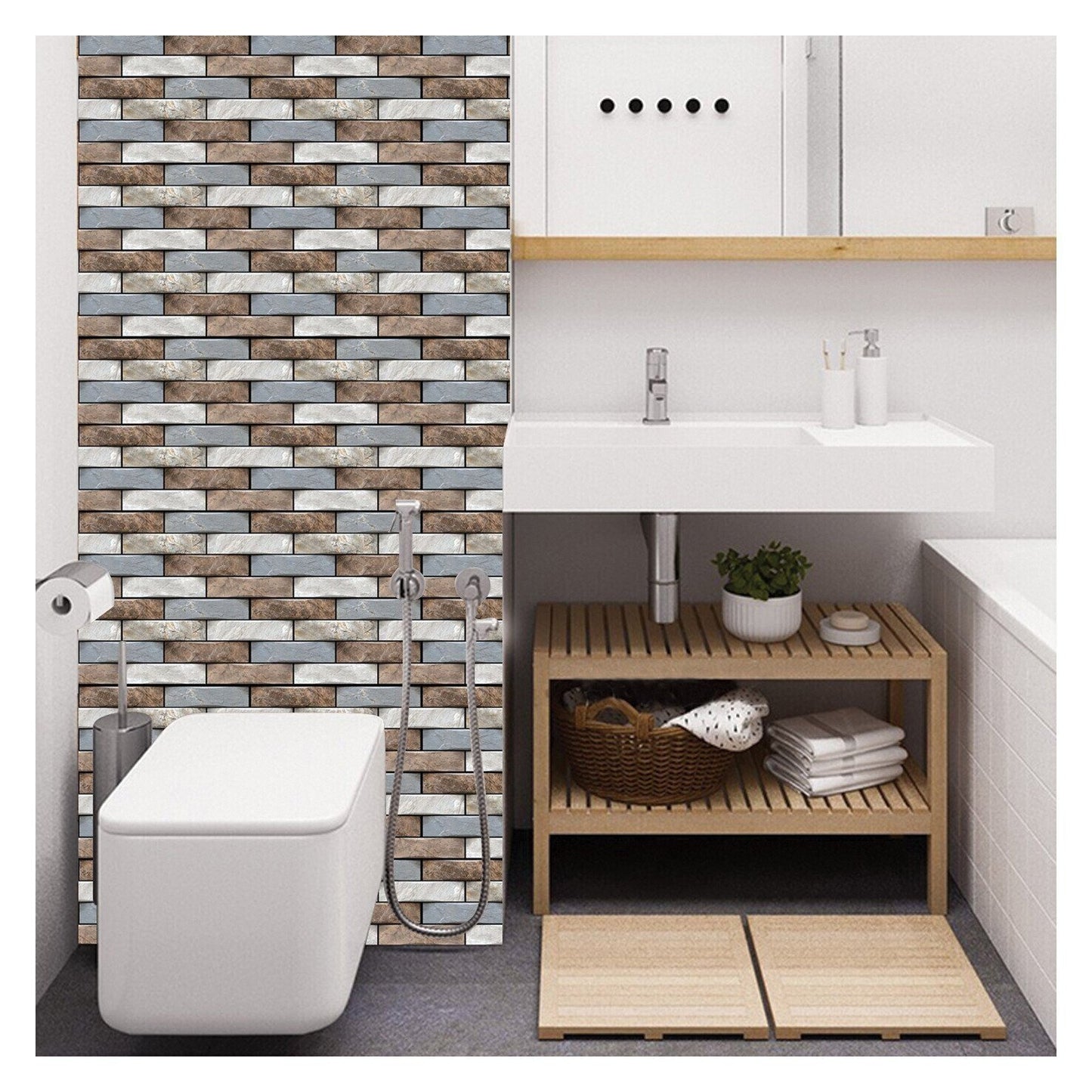 🌟3D Peel And Stick Wall Tiles(30cmx30cm)