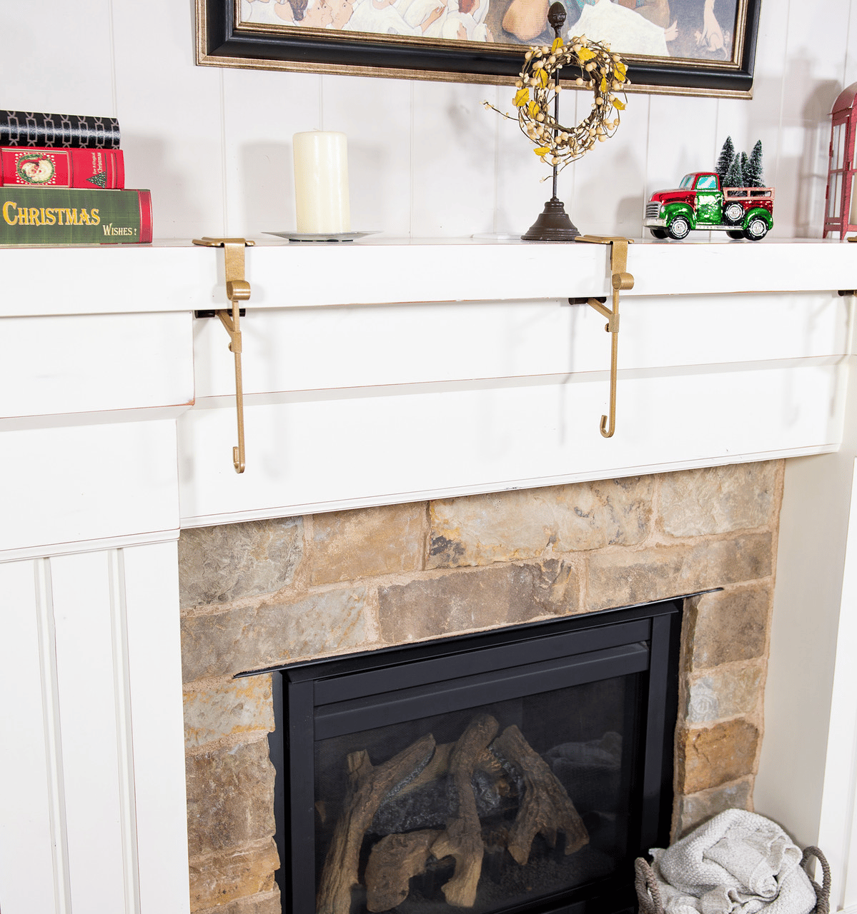 🎄Heavy Duty 2-In-1 Garland And Stocking Hangers