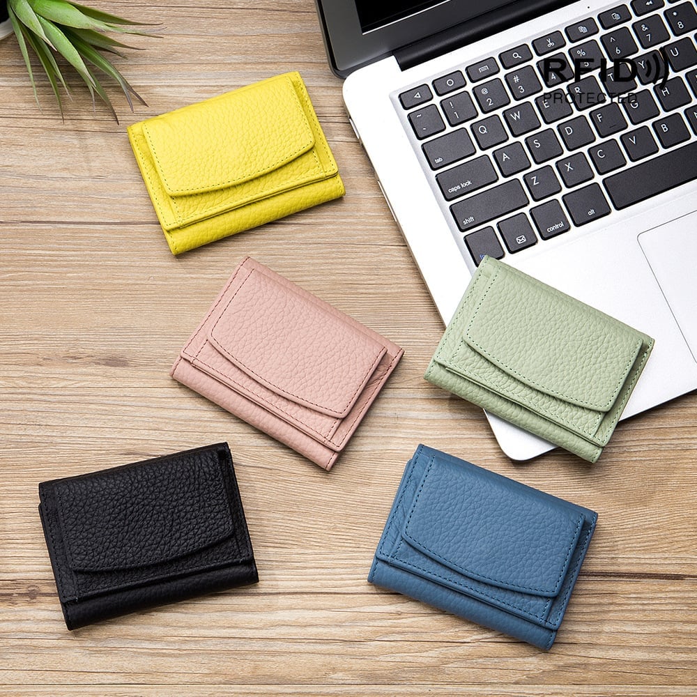 Genuine Leather Wallet Rfid Protected