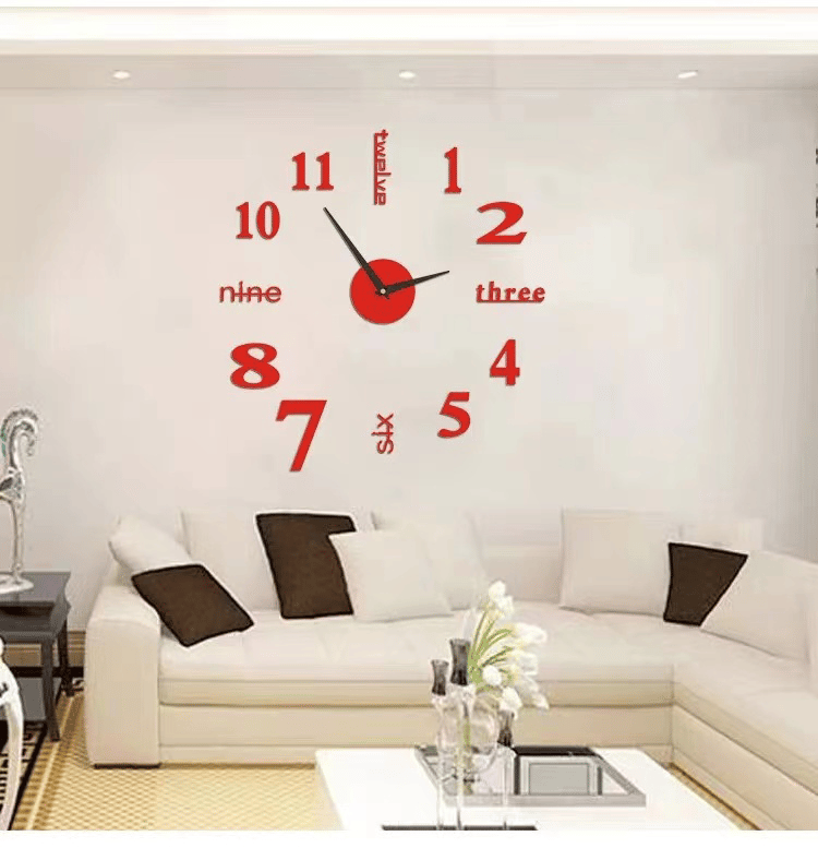 MODERN DIY PUNCH-FREE WALL CLOCK