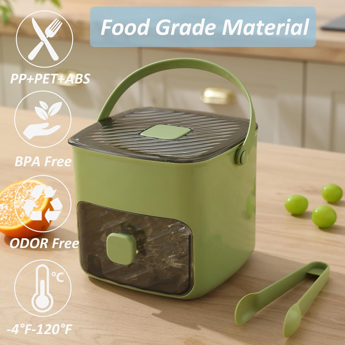 Ice Cube Tray With Lid And Storage Bin