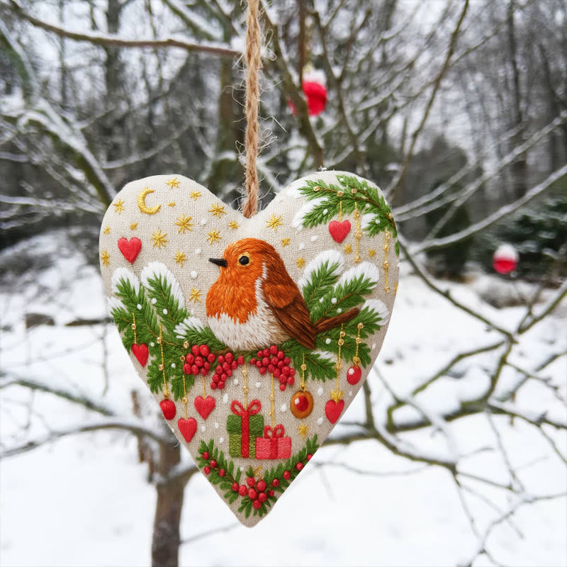 Heart Embroidery Kit - Lovely Bird