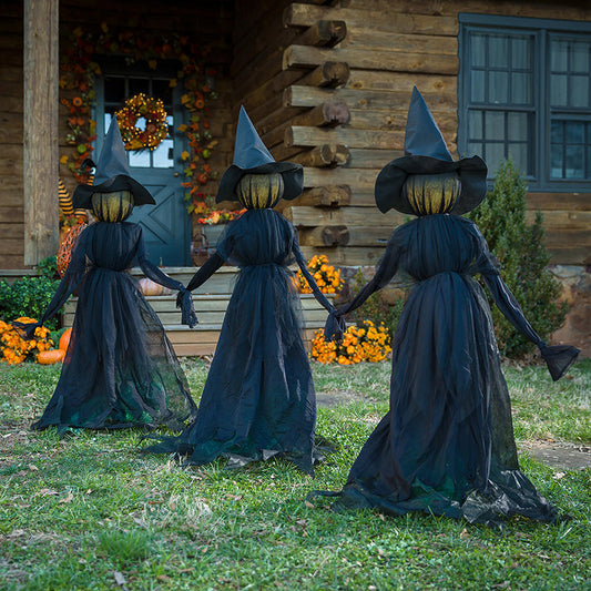 👻Lighted Halloween Witch Stakes