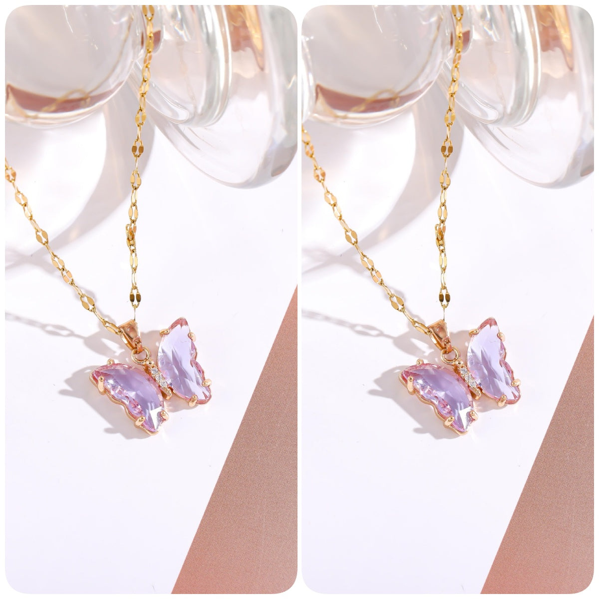 BUY 1 GET 1 FREE-Crystal Butterfly Necklace