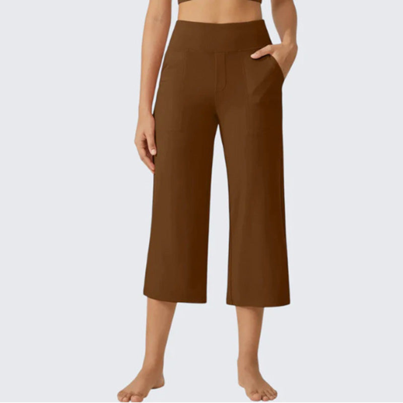 👖 Summer Bestseller! ☀️ Women's high-waisted loose-fit cropped trousers