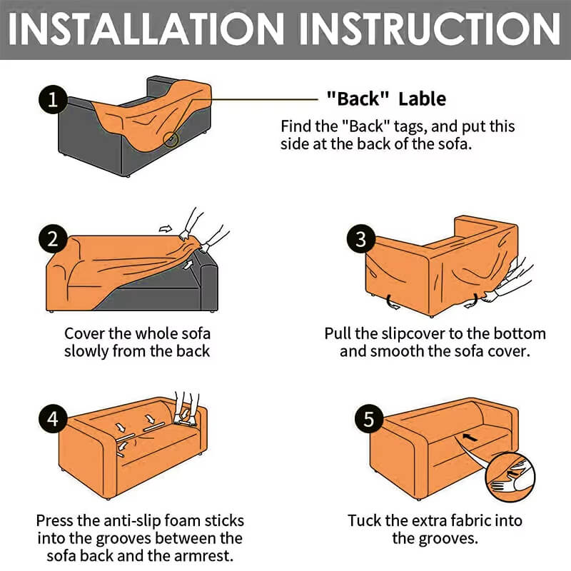 🎅Santa Claus Print Stretch Full-Cover Sofa Slipcover