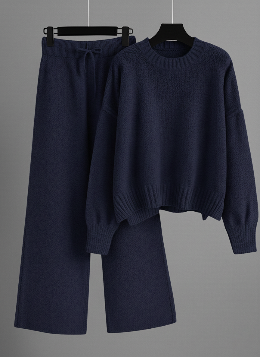 Casual Soft Cashmere Sweater Suit
