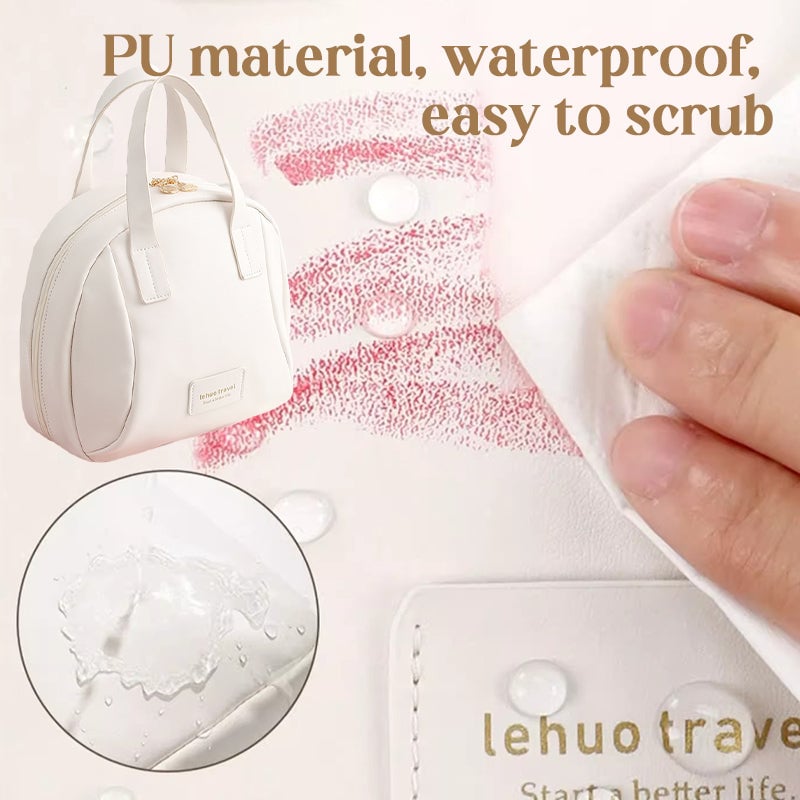 Multi-Layered Shell-Shaped Cosmetic Bag