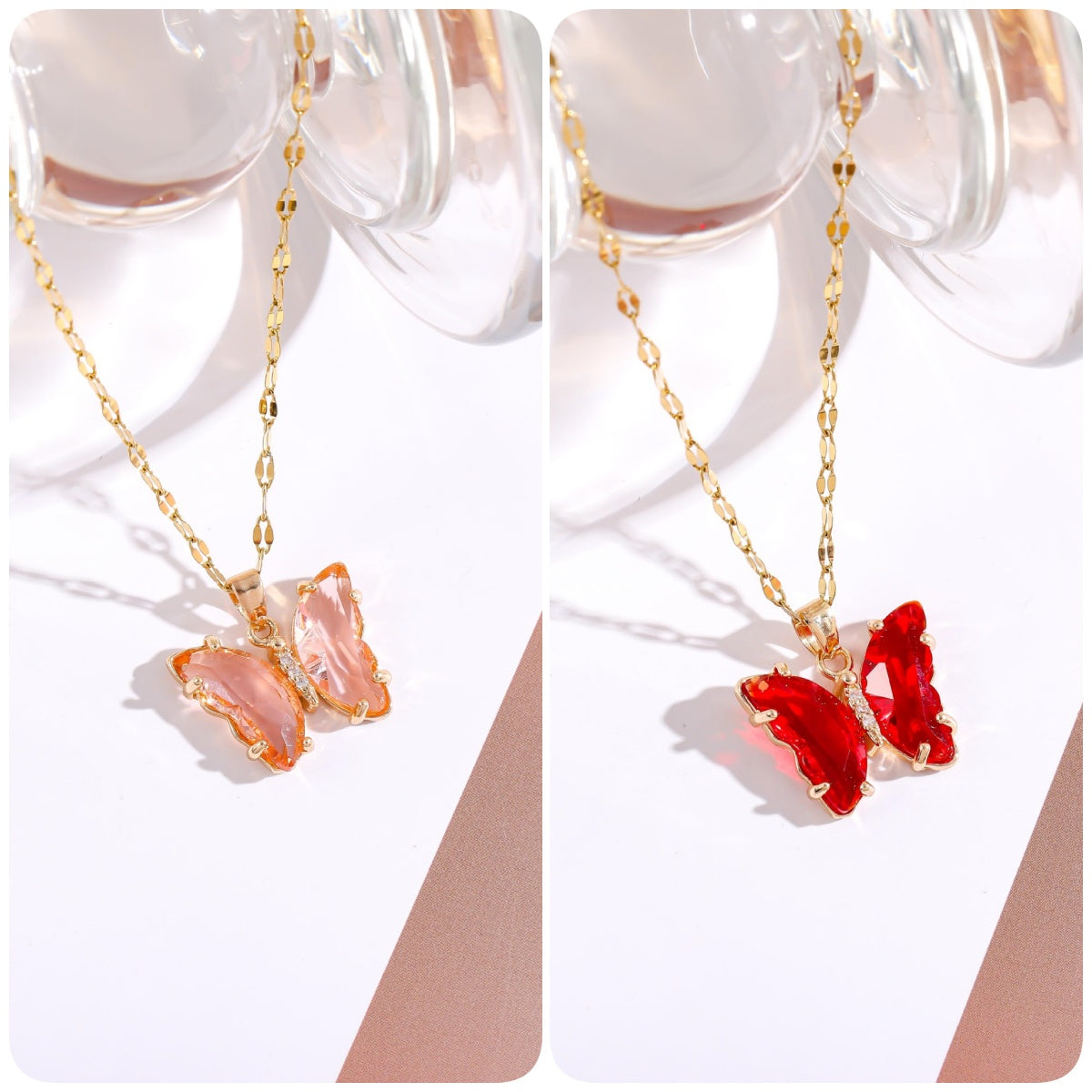 BUY 1 GET 1 FREE-Crystal Butterfly Necklace