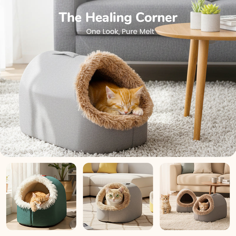 🐾Winter Warm Pet Cave Bed